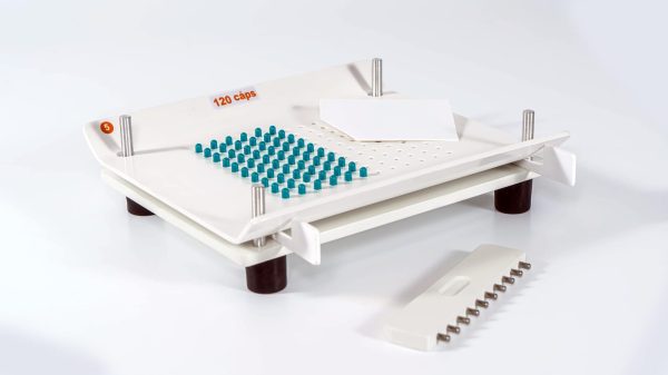 Conjunto Encapsulador 180 cápsulas em PVC rigido - Borda Curva