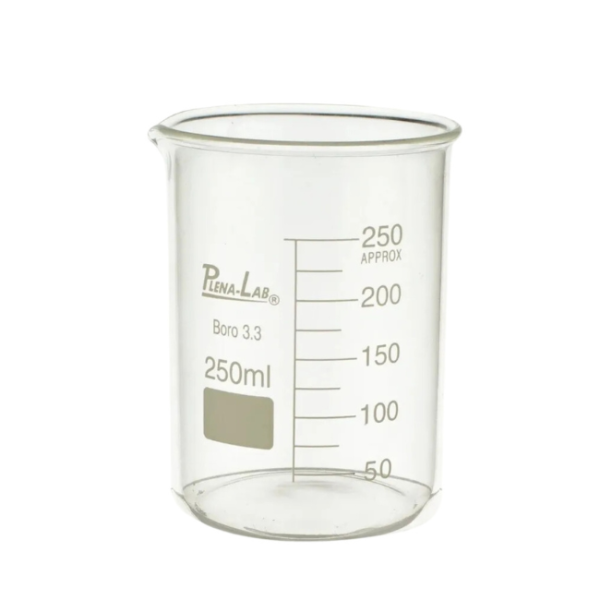 Copo Becker Forma Baixa Vidro 250 Ml