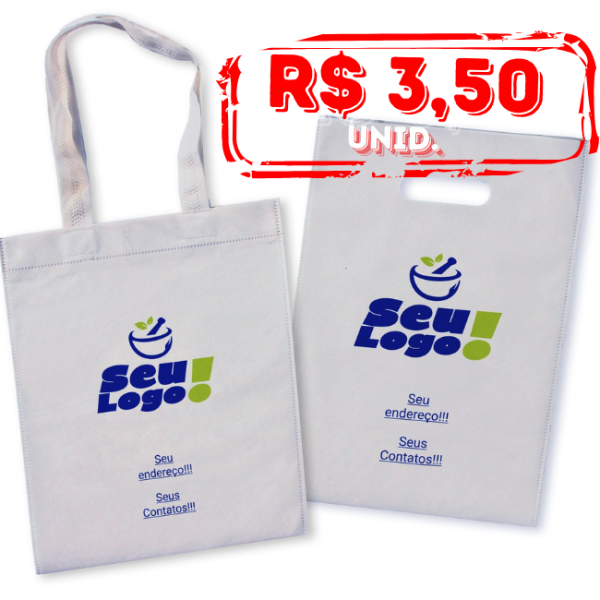 Pack c/3000 - Sacola em TNT - 35x45 - Personalizado